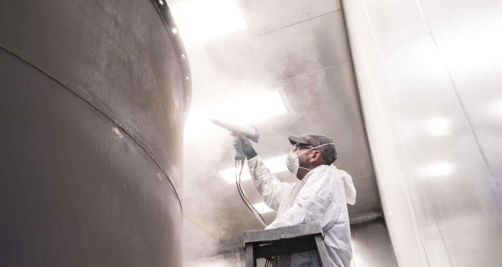 男子粉末涂层BRF BAGHOUSE