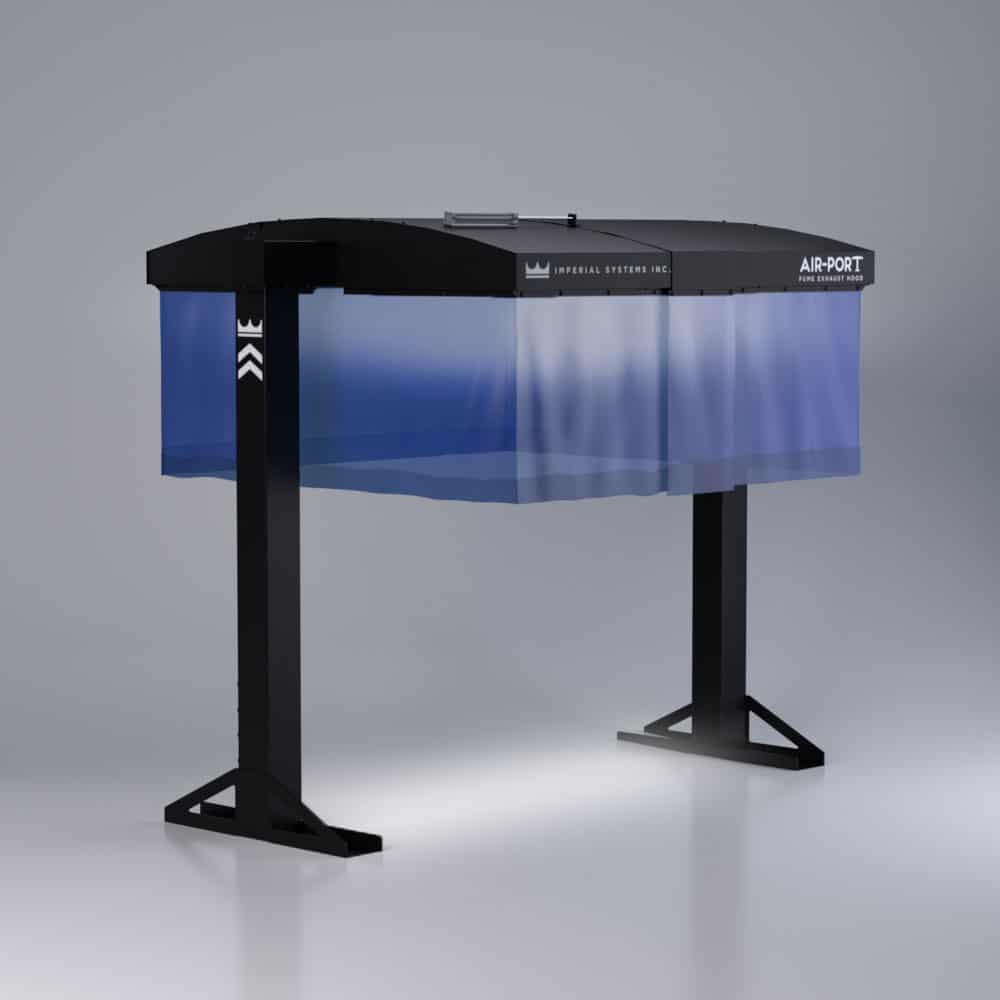 带有内部照明选项的机场排烟罩