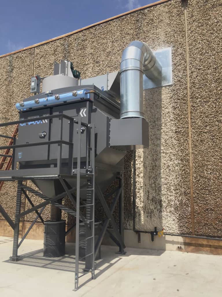 滚筒式喷砂机粉尘的CMAXX安装